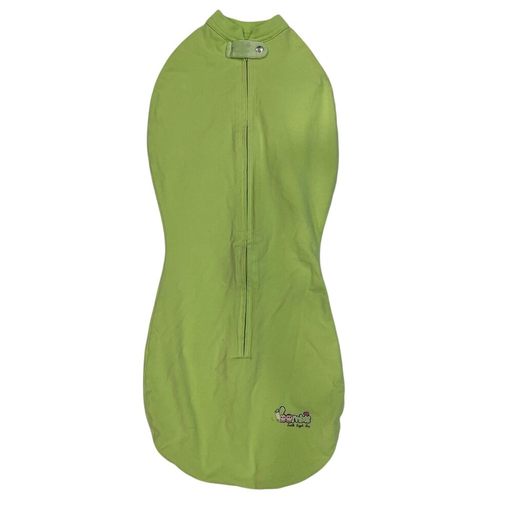 Woombie Mega Baby Swaddle Neutral Green Soft Stretchy Bedtime